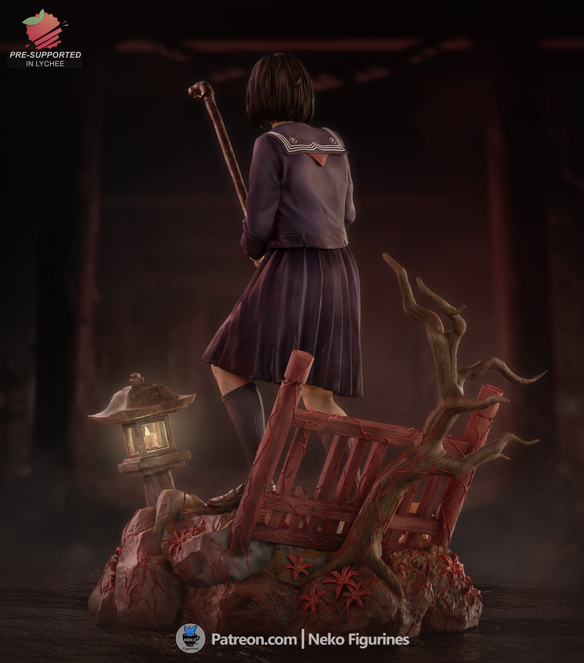 figurine hinako silent hill f, figurine silent hill, figurine a peindre