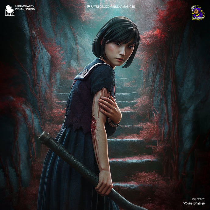 Figurine HInako silent hill f, silent hill f, figurine a peindre, horreur