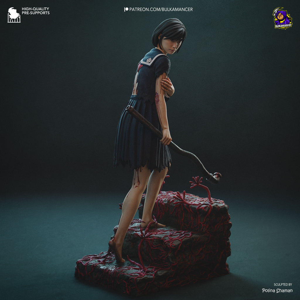 Figurine HInako silent hill f, silent hill f, figurine a peindre, horreur