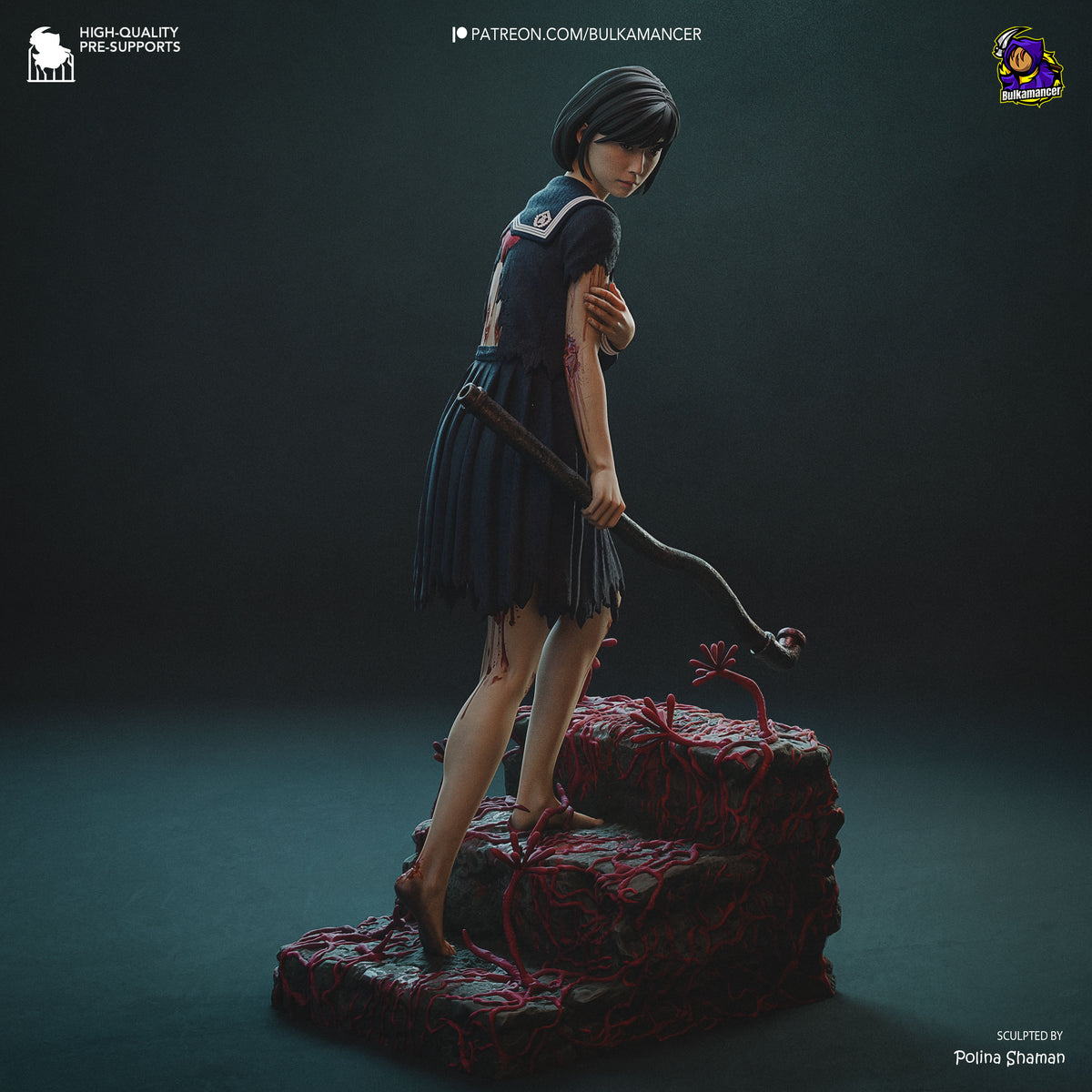 Figurine HInako silent hill f, silent hill f, figurine a peindre, horreur