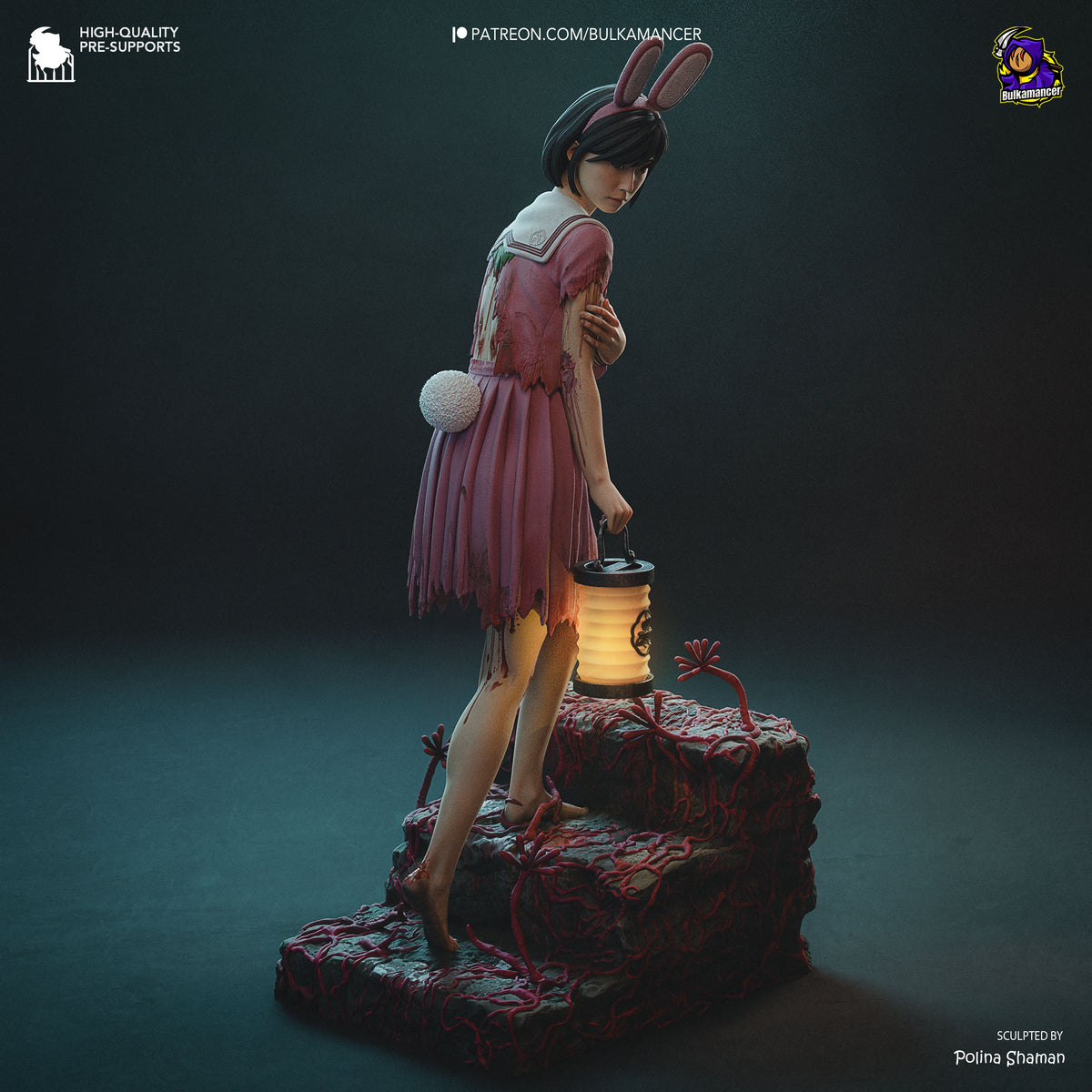 Figurine HInako silent hill f, silent hill f, figurine a peindre, horreur
