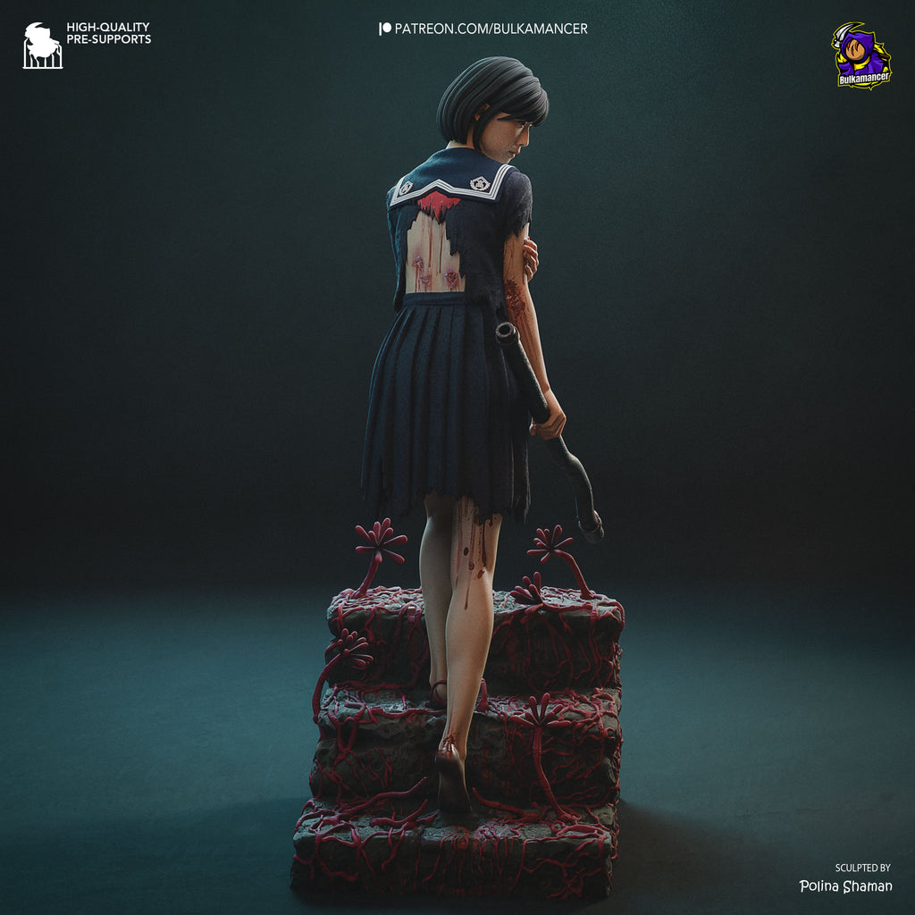 Figurine HInako silent hill f, silent hill f, figurine a peindre, horreur