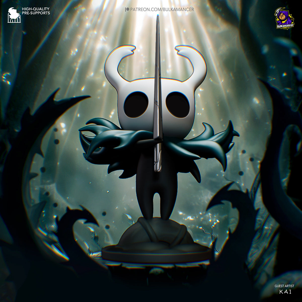 figurine hollow knight, hollow knight, figurine a peindre