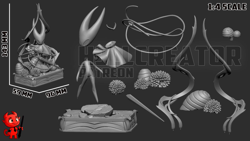 Figurine à peindre - Hornet - Hollow Knight