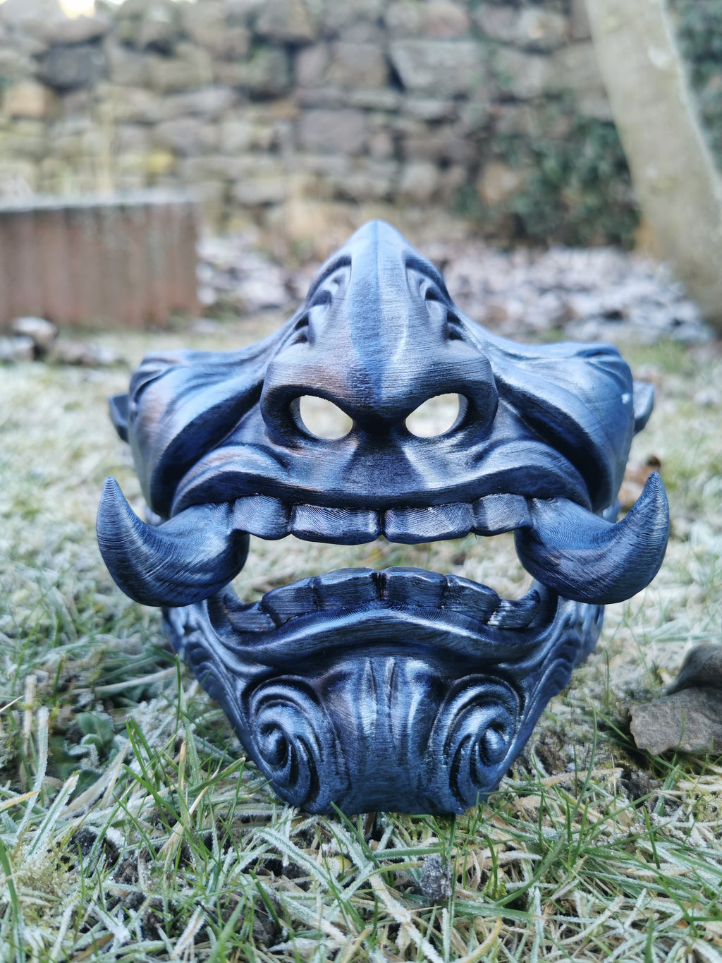masque japonais, masque samouraï, oni, kitsune, masque hannya, samurai mask, japanese mask, japon, japan, manga, anime, demon slayer, naruto, cosplay, Daëlys Art
