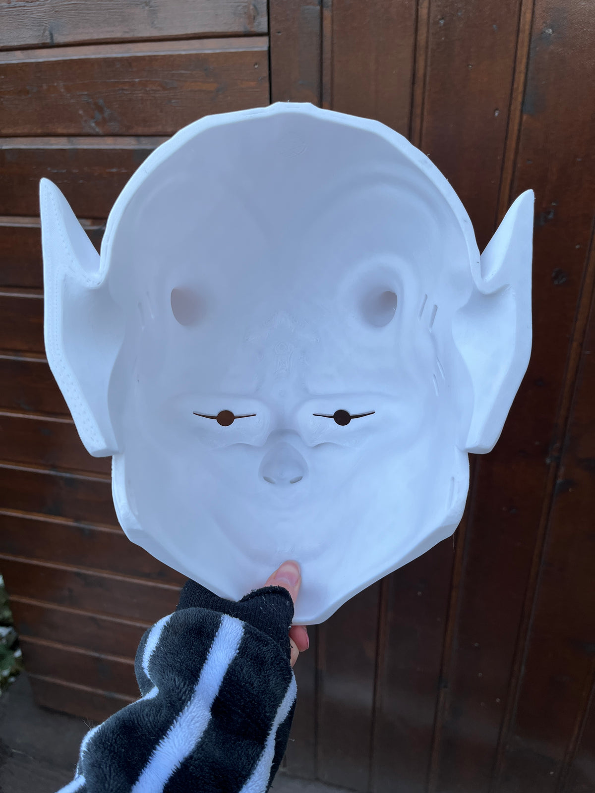 Masque Oni portable - brut