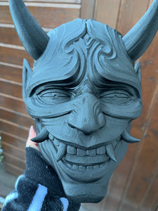 Masque Oni décoratif - brut
