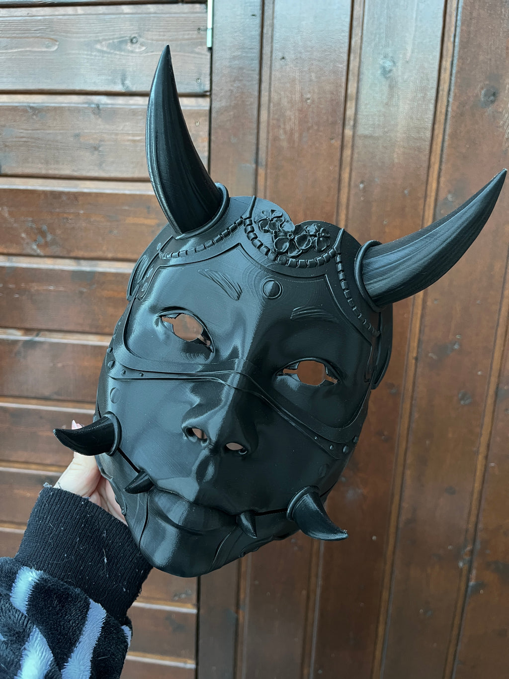 Masque oni, masque démon japonais, décoration japonaise, folklore japonais, japon traditionnel, Yokaï, Hannya, Daëlys Art