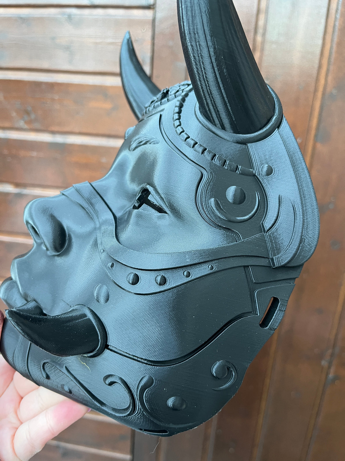 Masque oni, masque démon japonais, décoration japonaise, folklore japonais, japon traditionnel, Yokaï, Hannya, Daëlys Art