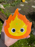 Calcifer, décoration murale Calcifer, ghibli, mignon, décoration mignonne, Daëlys Art