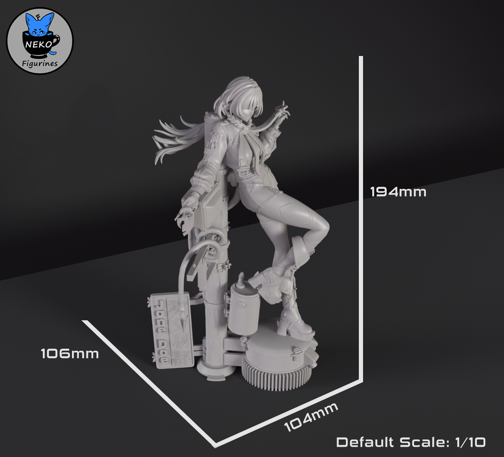 Figurine à peindre - Jane Doe - ZZZ
