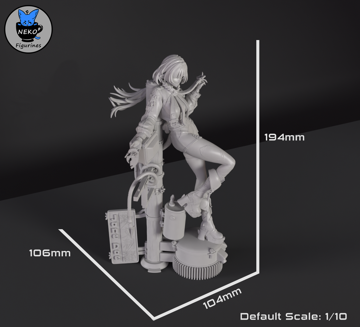 Figurine à peindre - Jane Doe - ZZZ