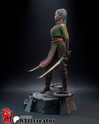 Jaheira, figurine Jaheira, figurine Baldur's Gate, Baldur's Gate, figurine à peindre