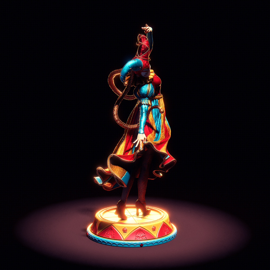 figurine Jester, figurine bouffon, figurine a peindre