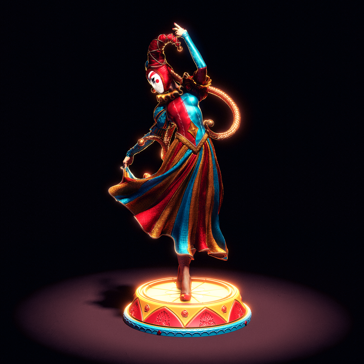 figurine Jester, figurine bouffon, figurine a peindre