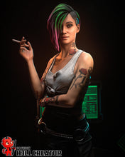 Load image into Gallery viewer, figurine judy cyberpunk 2077, figurine a peindre, figurine de collection
