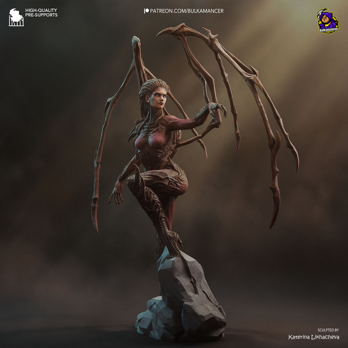 figurine kerrigan, figurine starcraft, figurine a peindre