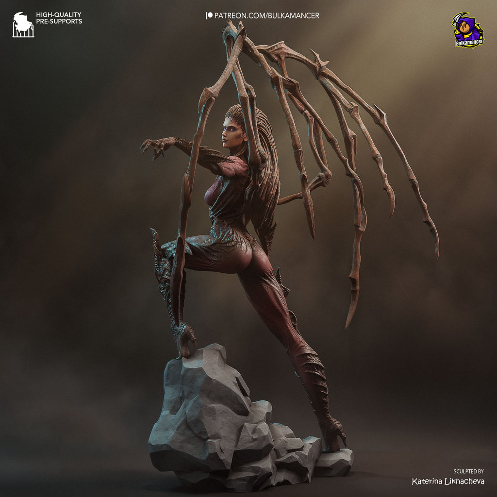 figurine kerrigan, figurine starcraft, figurine a peindre