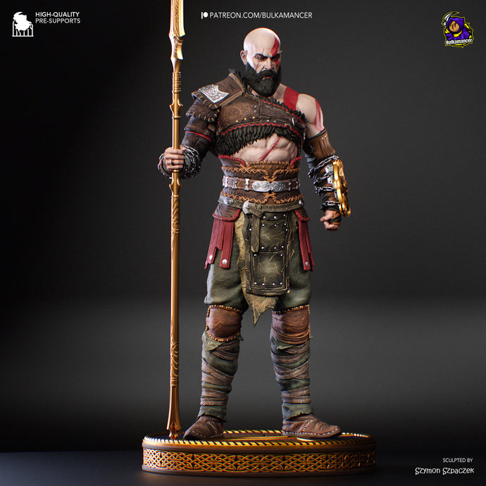 figurine kratos, figurine god of war, atreus, figurine a peindre