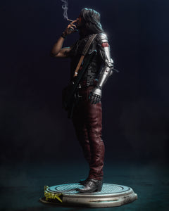 figurine a peindre, figurine johnny silverhand, cyberpunk 2077