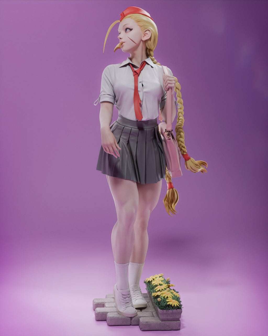 figurine cammy, street fighter, cammy street fighter, figurine a peindre