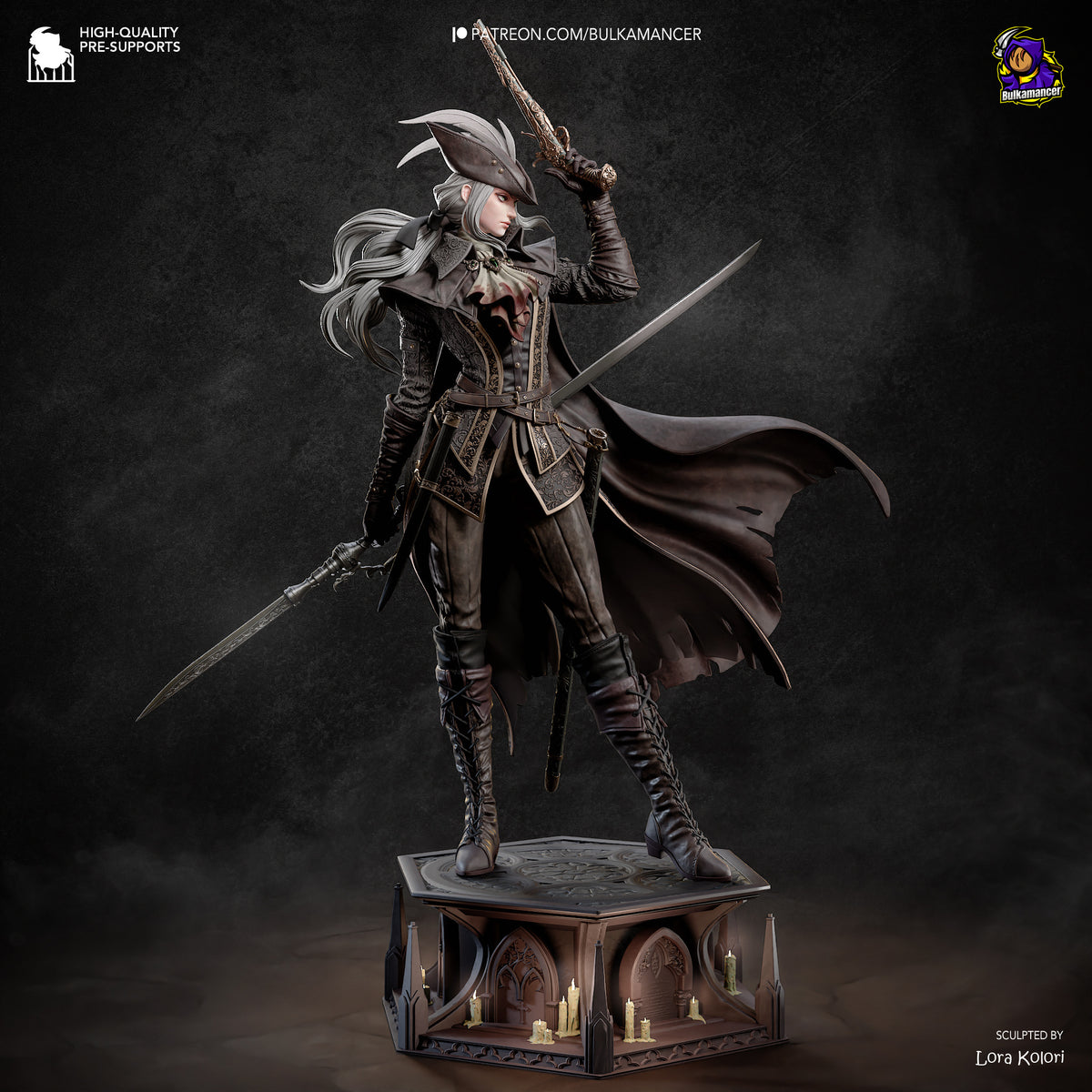 figurine a peindre, figurine lady maria, figurine bloodborne