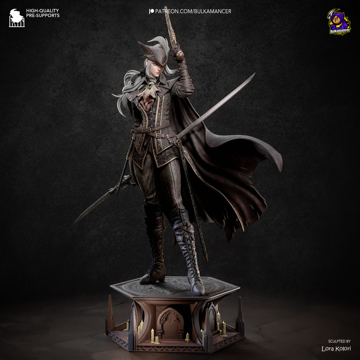 figurine a peindre, figurine lady maria, figurine bloodborne