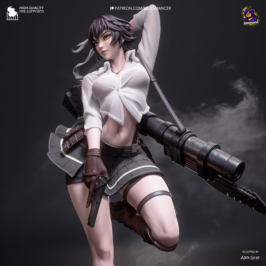 figurine a peindre, figurine lady devil may cry, dante devil may cry, lady devil may cry, trish
