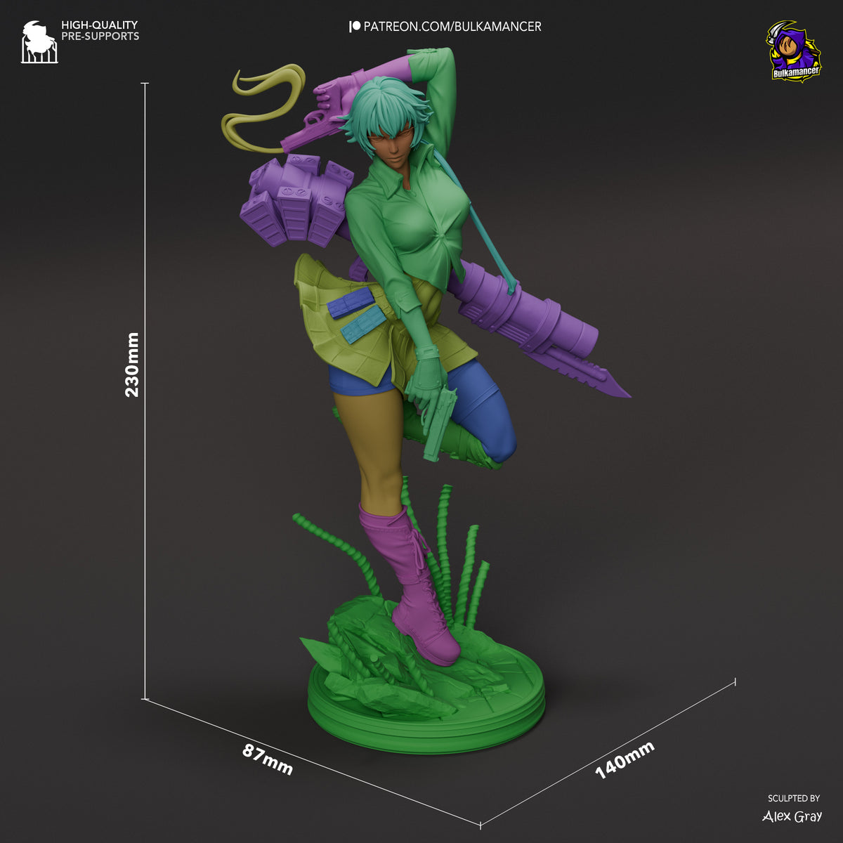 Figurine to paint - Lady - DMC