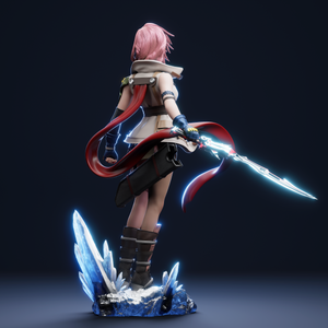 figurine lightning, figurine final fantasy, ffXIII, figurine a peindre