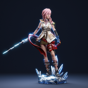 figurine lightning, figurine final fantasy, ffXIII, figurine a peindre