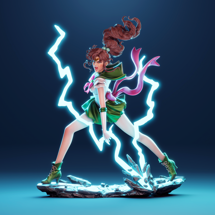 figurine a peindre, figurine sailor jupiter, sailor moon