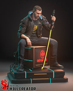 v cyberpunk, figurine cyberpunk , cyberpunk 2077, figurine a peindre