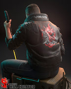 v cyberpunk, figurine cyberpunk , cyberpunk 2077, figurine a peindre
