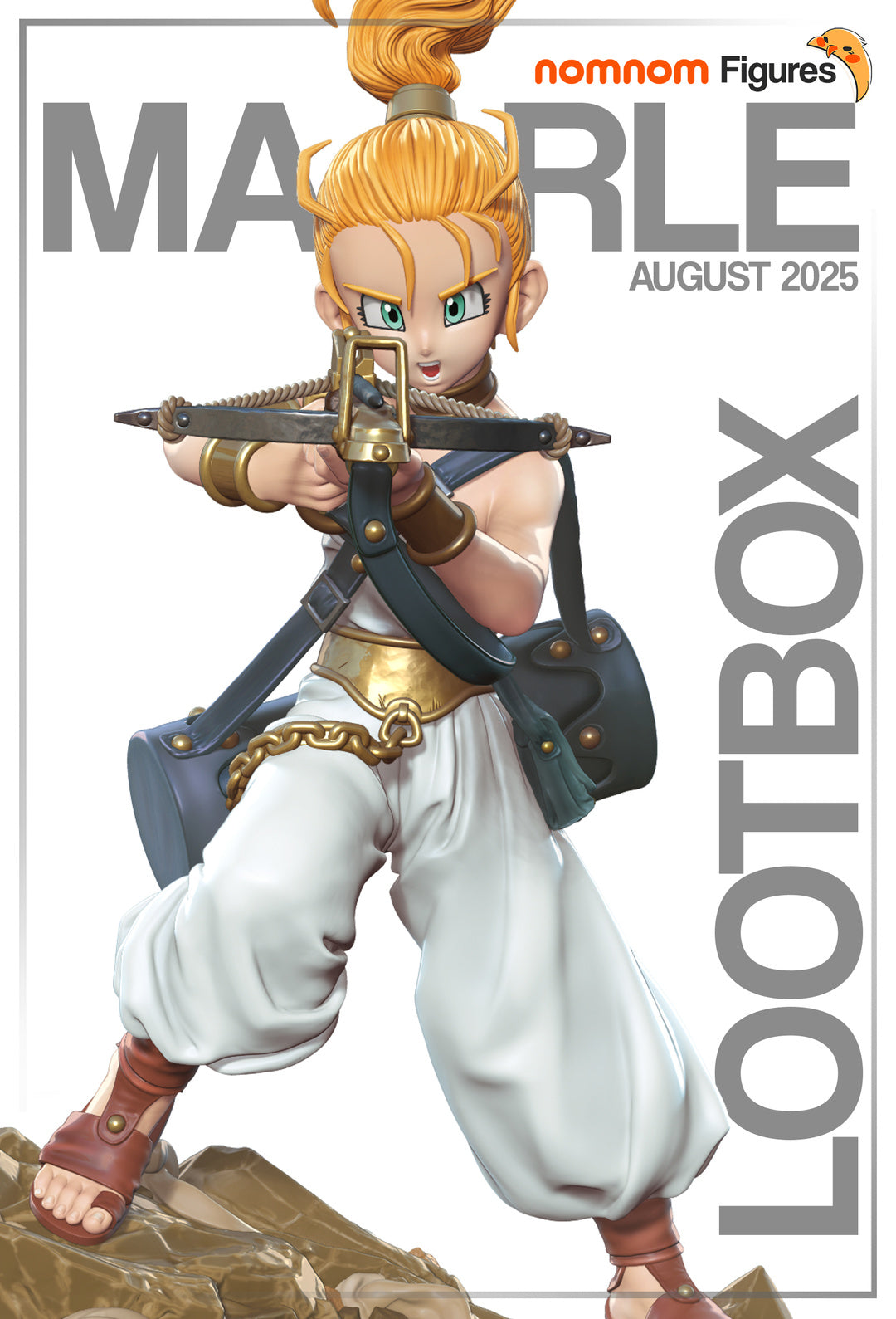 Figurine Chrono Trigger, figurine Marle, figurine a peindre