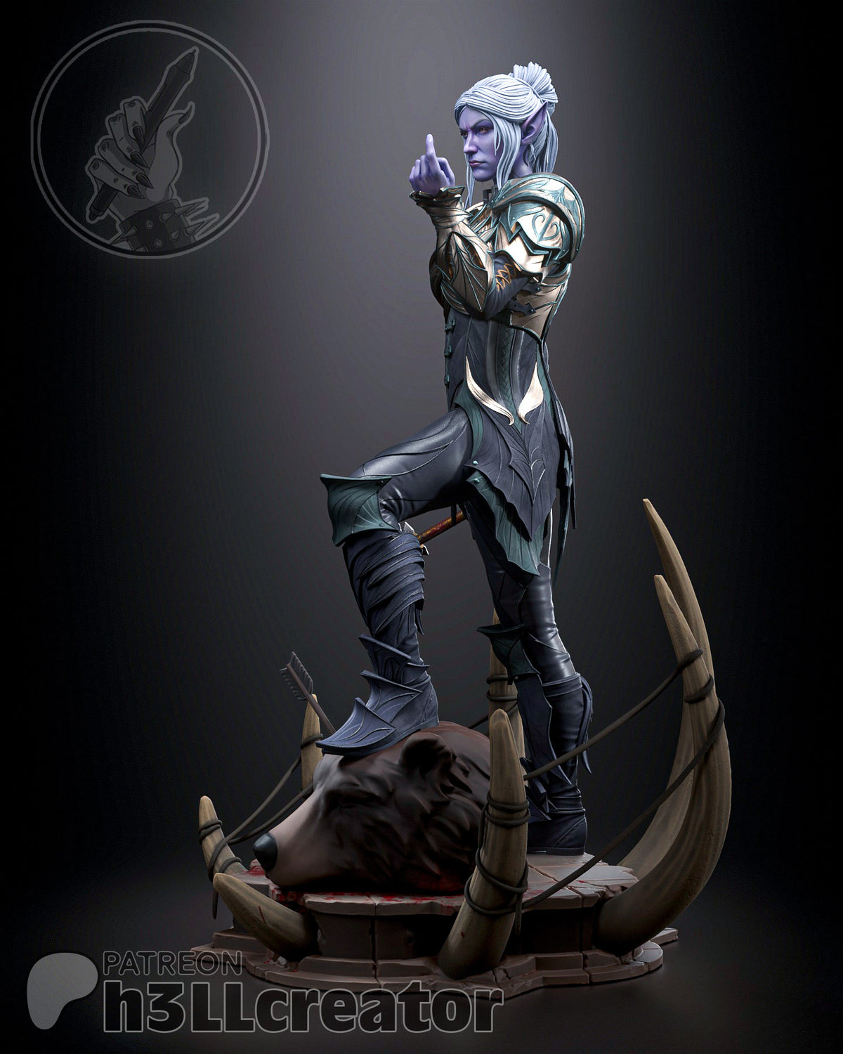 Figurine Baldur's Gate, figurine Minthara, Shadowheart figurine, figurine Baldur's Gate, figurine à peindre