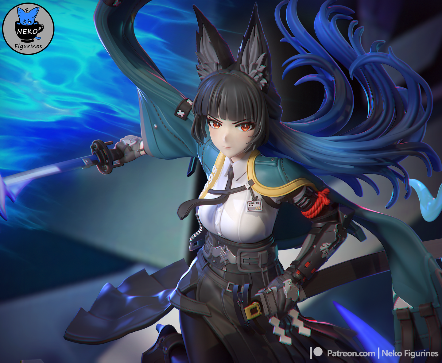 figurine a peindre, figurine Hoshimi Miyabi  zenless zone zero