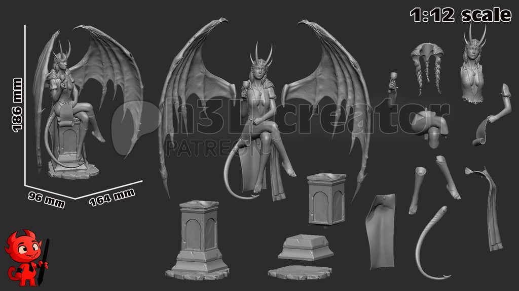 figurine a peindre, figurine baldur's gate 3, figurine mizora, karlach, ombrecoeur, astarion, lae'zel