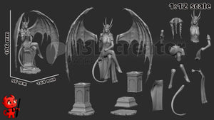 figurine a peindre, figurine baldur's gate 3, figurine mizora, karlach, ombrecoeur, astarion, lae'zel