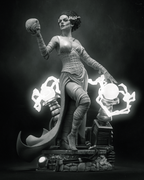 figurine fiancée de frankenstein, figurine monstre, halloween, figurine a peindre
