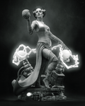 figurine fiancée de frankenstein, figurine monstre, halloween, figurine a peindre