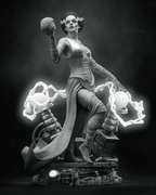 figurine fiancée de frankenstein, figurine monstre, halloween, figurine a peindre