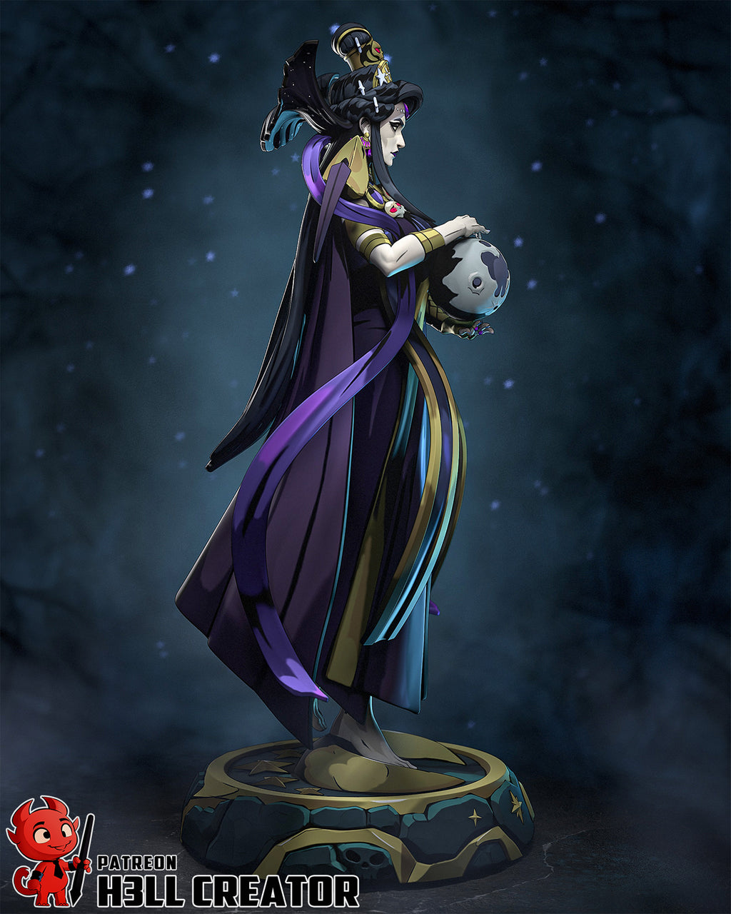 figurine nyx, figurine a peindre, figurine hades