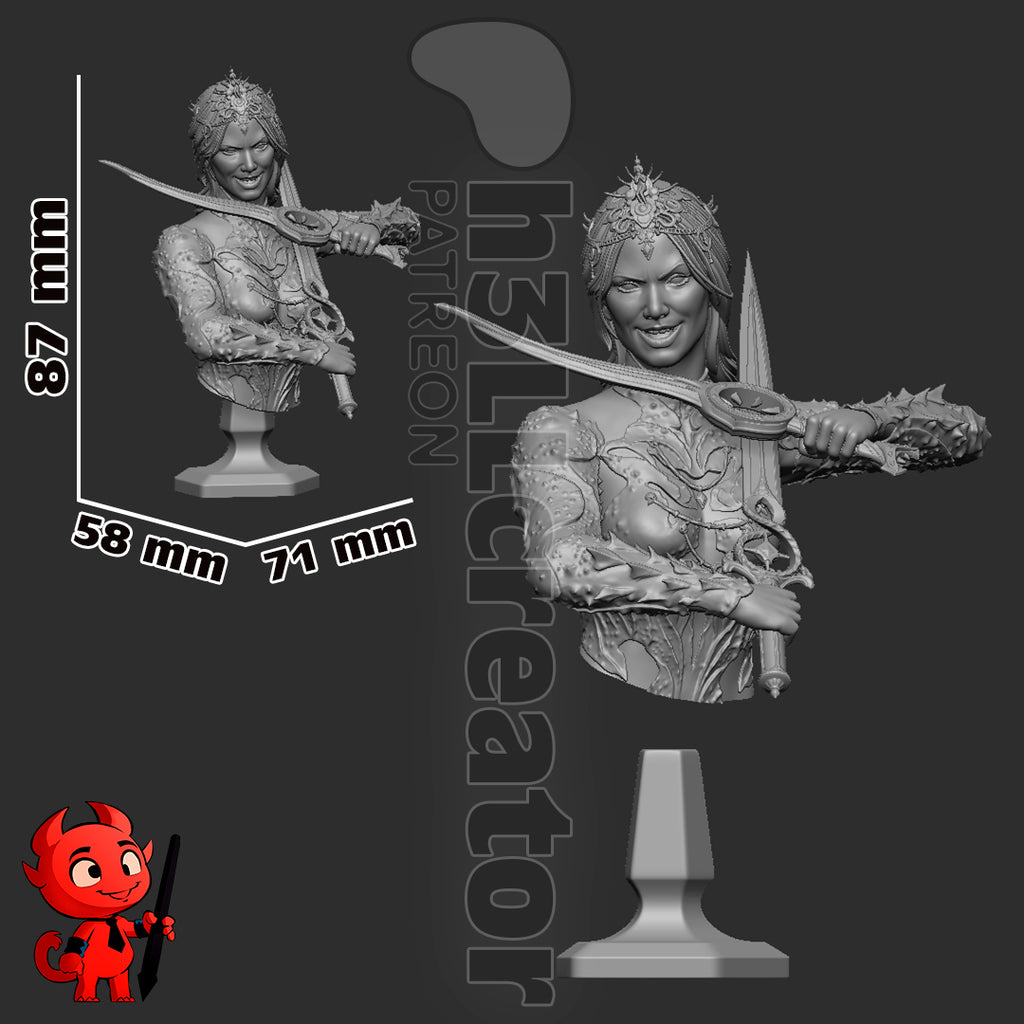 Orin la rouge, figurine Orin, figurine Baldur's Gate, Baldur's Gate, figurine à peindre