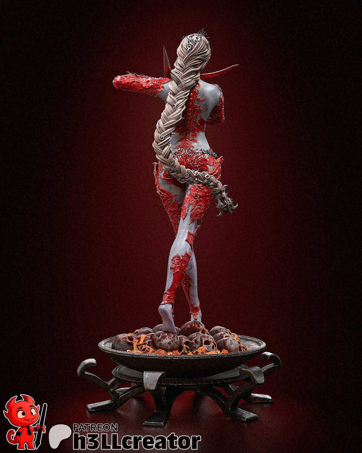 Orin la rouge, figurine Orin, figurine Baldur's Gate, Baldur's Gate, figurine à peindre