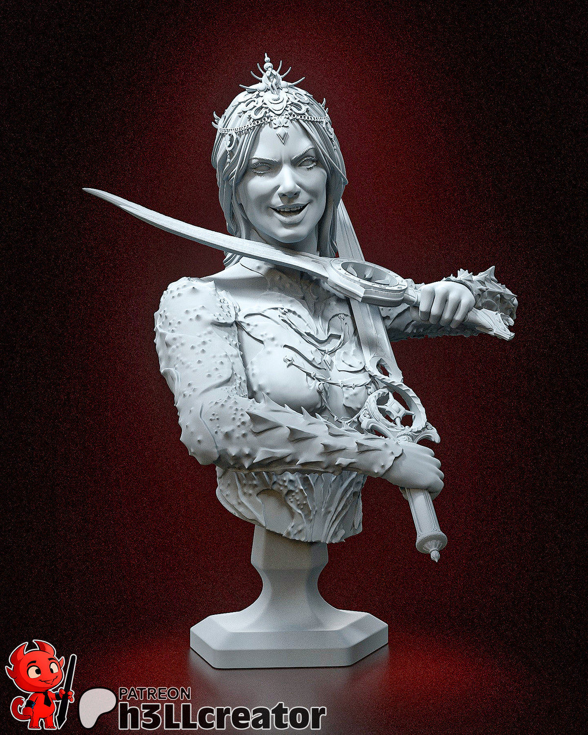 Orin la rouge, figurine Orin, figurine Baldur's Gate, Baldur's Gate, figurine à peindre