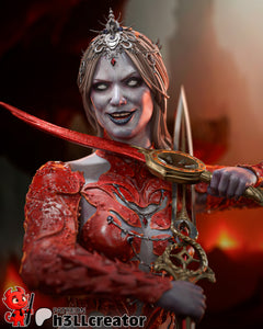 Orin la rouge, figurine Orin, figurine Baldur's Gate, Baldur's Gate, figurine à peindre