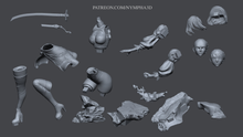 Charger l&#39;image dans la galerie, figurine 2b, figurine a peindre, figurine nier, nier automata
