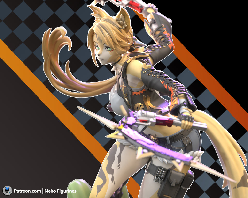 figurine Pulchra zenless zone zero, figurine zenless zone zero, figurine a peindre