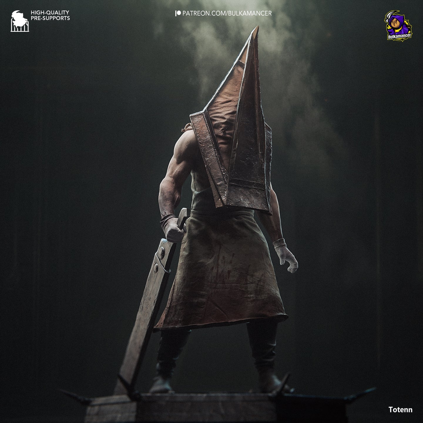figurine pyramide head, figurine silent hill, figurine a peindre
